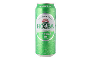 Пиво 0.5л 4.2% светлое фильтрованное пастеризованное Horska 10 Holba ж/б