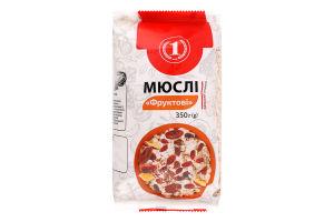 Мюсли Фруктовые ТМ "1" м/у 350г