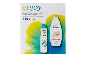 Набор Антиперспирант Груша и алоэ вера 150мл + Гель для душа Фруктовое питание 250мл Фруктовое наслаждение Dove 2шт