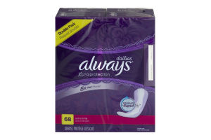 Always Dailies Xtra Protection Liners Extra Long - 68 CT
