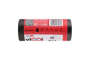 Пакети д/сміт.б/затяж.чорні viGO 35л50шт