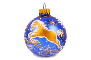 Прикраса ялинкова Куля Тенденція ручна робота 66мм