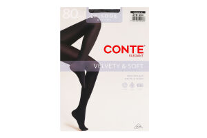 Колготки женские Conte elegant Velvety&Soft Episode 80den 3 nero