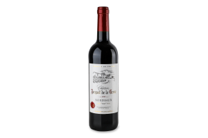 Вино Bordeaux червоне сухе 13,5% 0,75л Chateau Jacquet de la Grave