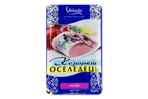 Оселедець філе в олії Матьє Козацький Veladis б/ш лоток 240г