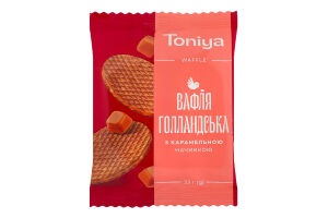 Вафля з карамельною начинкою Голландська Toniya м/у 33г