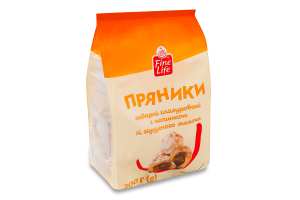 Пряники заварні глазуровані з начинкою зі згущеного молока Fine Life м/у 300г
