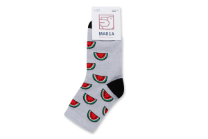 Носки женские Marca №42111 23-25 арбуз серый