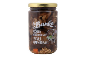 Грузди закусочные с сахаром и подсластителем маринованные стерилизованные the Banka с/б 300г