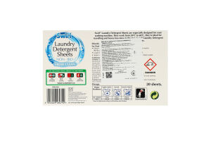 Листы стирального порошка универсальные Свежесть Swirl 20шт