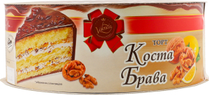 Торт мигдальний Коста Брава 750г коробка Valencia