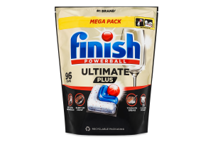 Капсулы для мытья посуды в посудомоечных машинах Ultimate Plus Powerball Finish 96шт