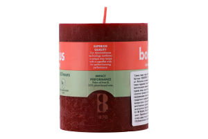 Свічка окс.-черв.Рустік Bolsius 8*6,8см