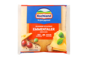 Сир плавлений 40% скибочки Emmentaler Hochland м/у 130г