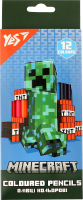 Олівці кольорові Minecraft 12шт Yes