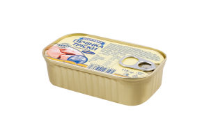 Печінка тріски натуральна 115г ж/б з ключем Аквамарин