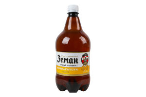 Пиво 1л 5.5% светлое пшеничное фильтрованное пастеризованное Kristallweizen Земан п/бут