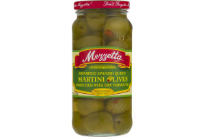 Mezzetta Martini Olives Imported Spanish Queen Marinated With Dry Vermouth
