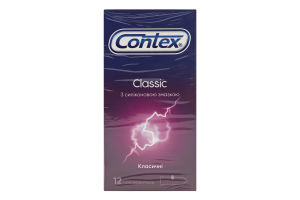 Презервативи латексні з силіконовою змазкою Класичні Contex 12шт