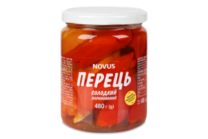 Перець солодкий маринований Novus 480г