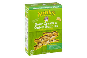Annie's Homegrown Sour Cream & Onion Bunnies Baked Snack Crackers