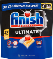 Средство для мытья посуды в посудомоечных машинах Лимон Ultimate Powerball Finish 27шт