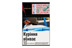 Сигареты с фильтром Sobranie Blacks 20шт
