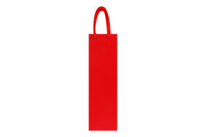Пакет подарочный для бутылки красный однотонный №1437730 Greenwich Products Co. Limited 1шт