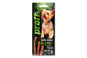 Ласощі д/собак малих порід з яловичиною 3*5г Proff Dog