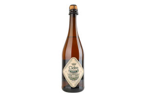 Сидр 700мл 5% полусухой газированный купажный обыкновенный Яблочный Cidre Royal бут