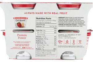 Chobani Greek Low-Fat Yogurt Strawberry Banana on the Bottom - 4 PK