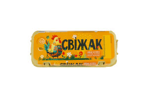 Яйца куриные пищевые столовые C0 Свіжак к/у 10шт