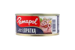 Лопатка свиняча консервована стерилізована Pamapol ж/б 300г