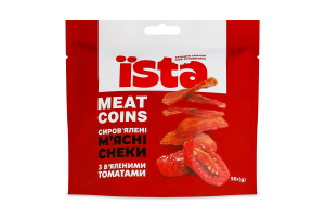 Снеки мясные с вялеными томатами Meat Coins Їsta с/в д/п 50г