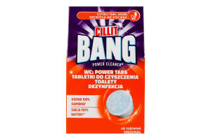 Таблетки для чистки унитаза Оригинальные Cillit Bang 6х22.5г