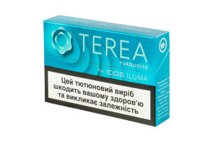 Изделие табакосодержащее для электрического нагревания с фильтром Terea Turquoise 20шт