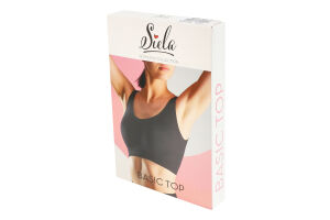 Топ жіночий з мікрофібри Siela Basic Seamless collection S-M чорний