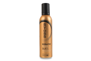 Мус для волосся 3в1 Keratin Syoss 250мл