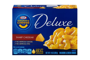Kraft Macaroni & Cheese Dinner Deluxe Sharp Cheddar