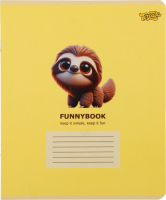 Зошит Family Line Funnybook клітинка мокрий шовк+УФ зворотня задруківка 24аркуші Тетрада