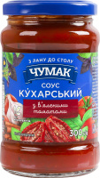 Соус пастеризованный Кухарский с вялеными томатами Чумак с/б 300г