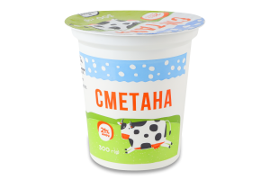 Сметана 21% ТОВ Альдіс Д ст 300г