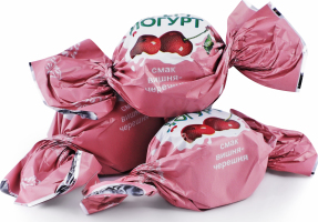 Конфеты вкус вишня-черешня Крем-йогурт Konti кг