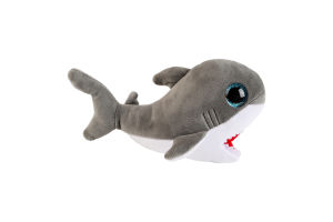 Іграшка м'яка 15см №37376 Сіра акула Finnegan Benie Babies 1шт