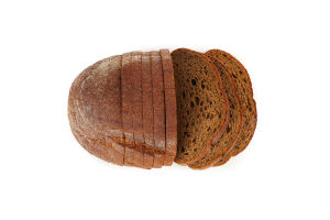 Хлеб половинка в нарезке пшенично-ржаной Полянский Цар хліб м/у 350г