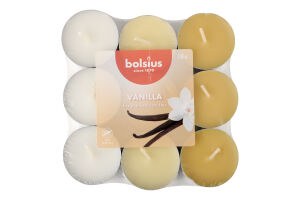 Свічки чайні ароматизовані №958438 Vanilla Bolsius 18шт