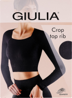 Футболка жіноча Giulia Crop top Rib winery