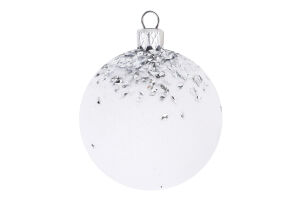 Куля новорічна Снігова королева пластик 6см КМ