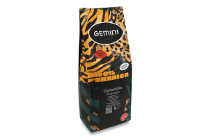 Кофе натуральный жареный в зернах Supremo Colombia Gemini в/с м/у 1кг