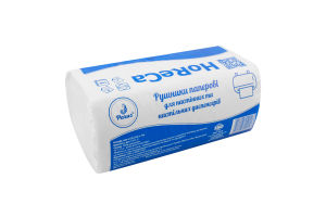 Рушники паперові білі V-складання 2шари 22*20см 150шт Parus